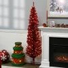 National Tree Company 6 ft Pre-Lit Artificial Christmas Tree, Red Tinsel, White Lights, Includes Stand 2 National Tree Company 6 ft Pre-Lit Artificial Christmas Tree, Red Tinsel, White Lights, Includes Stand -Northlight Christmas Store GUEST c8971b96 3d23 4d76 a8be 7b1b157e9776