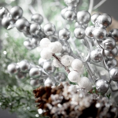 5'L Sullivans Frosted Berry Garland, Multicolored Christmas Garland 3 5'L Sullivans Frosted Berry Garland, Multicolored Christmas Garland