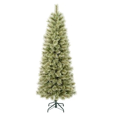 National Tree Company First Traditions Unlit Slim Arcadia Cashmere Pine Hinged Artificial Christmas Tree 5 National Tree Company First Traditions Unlit Slim Arcadia Cashmere Pine Hinged Artificial Christmas Tree - Image 3