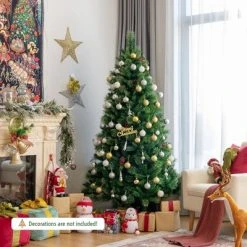 Costway 6ft Pre-lit Hinged Artificial Christmas Tree w/ Pine Cones & Red Berries -Northlight Christmas Store GUEST c96a1a2c 759c 4e22 b82b 3aa95325e92b