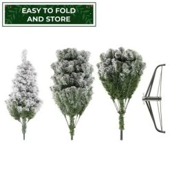 Casafield Snow-Flocked Artificial Pine Christmas Tree with Metal Stand -Northlight Christmas Store GUEST c983d4f1 1f3e 4467 9037 53f4252e83b5