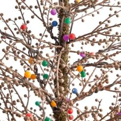 Nearly Natural 4' Pre-Lit LED Flocked Berry Twig Artificial Christmas Tree Multicolor Lights -Northlight Christmas Store GUEST c9cb487d 3856 4626 b3d0 b7a2e5dc63cb