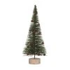 Transpac Artificial 14.17 in. Green Christmas Bottle Brush Tree with Ornaments