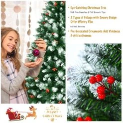 Tangkula Lifelike Christmas Pine Tree, Artificial Hinged Xmas Tree W/ Pine Needles & PVC Tips -Northlight Christmas Store GUEST ca1921f5 c9a3 4d9f bf65 648c84620825