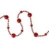 Northlight 15' x 0.5" Red Shiny Crimson Mirrored Disco Ball Beaded Christmas Garland -Northlight Christmas Store GUEST cab4d5b8 a731 4908 a840 95cfa36caece