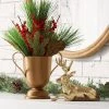 16" Mixed Greenery with Red Berries Christmas Artificial Plant in Bronze Vase - Wondershop™ -Northlight Christmas Store GUEST cb150162 3deb 4e70 ae36 f7157d07bff8