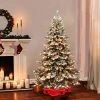 7.5ft Puleo Pre-Lit Flocked Full Princess Pine Artificial Christmas Tree Clear Lights -Northlight Christmas Store GUEST cb4d5c34 c100 4716 b743 4972ccddcd82