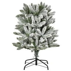 HOMCOM Unlit Snow-Flocked Slim Pine Artificial Christmas Tree with Realistic Branches and Tips -Northlight Christmas Store GUEST cb9663d4 b4cd 4218 aeb2 1508d816f75a