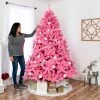 Best Choice Products Artificial Pink Christmas Full Tree Festive Holiday Decoration w/ Stand -Northlight Christmas Store GUEST cbac2f87 4465 4ce1 8b80 1c459674cb38