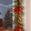 National Tree Company 9 ft. Tartan Plaid Garland with Battery Operated Warm White LED Lights -Northlight Christmas Store GUEST cbb37cf4 4f41 4c70 913a e4fcc1096262