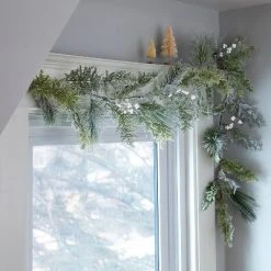 Artificial Christmas Garland Heavy Flocked - Threshold™