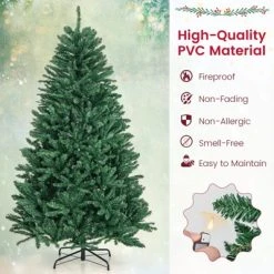 Costway 6ft Hinged Artificial Christmas Tree Unlit Douglas Full Fir Tree w/ 1355 Tips -Northlight Christmas Store GUEST cc6a2243 a86f 46eb aed6 f30964c50665