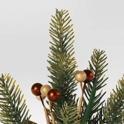 12.5" 3pc Potted Greenery with Berries Christmas Artificial Plant Green/Gold - Wondershop™ -Northlight Christmas Store GUEST ccbbee75 e61c 4c31 a9c4 c203dd2756ed
