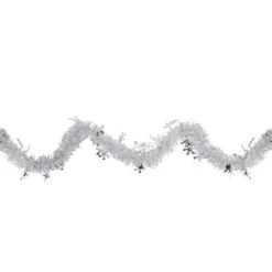 Northlight 50' x 2" White and Silver Christmas Tinsel Garland with Snowflakes - Unlit -Northlight Christmas Store GUEST cdac4e11 af2f 42cd be76 d5d6ce61d6d9
