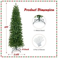 Tangkula Full Artificial Christmas Tree Pre-lit Christmas Tree w/Warm White & Multi-color LED Lights Foldable Metal Stand -Northlight Christmas Store GUEST ce2a6b73 95fe 4cc9 84b0 238e3ed3c45b