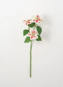 Sullivans Artificial Poinsettia Stem 25"H -Northlight Christmas Store GUEST cf37b162 f065 4328 bce3 898aa01050ef