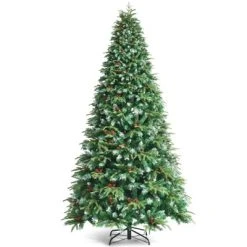 Tangkula Hinged Life-Like Christmas Tree W/ LED Lights Pre-Lit Artificial Xmas Tree W/ PE & PVC Leaves -Northlight Christmas Store GUEST cf6ff5e6 e898 49b1 a75a f23f5f291c40