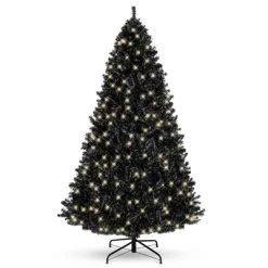Best Choice Products Pre-Lit Black Christmas Tree, Artificial Holiday Decoration w/ Branch Tips, Incandescent Lights -Northlight Christmas Store GUEST d03a6830 0e3d 4fea 966d b0a157aac1df