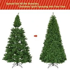 Costway 8Ft Pre-Lit Artificial Christmas Tree Hinged 750 LED Lights -Northlight Christmas Store GUEST d0464737 7f74 417d b1e5 a7d79410aa4d