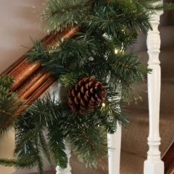 Sunnydaze Decor Sunnydaze Indoor Pre-Lit Artificial Christmas Garland with Pinecones and Red Holly Berries - 9' -Northlight Christmas Store GUEST d0ac1e3b 4ca7 4fc5 9eea be6195201dd8