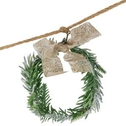 Northlight 4.75" Snowflake and Frosted Pine Christmas Garland with Wooden Beads - Unlit -Northlight Christmas Store GUEST d1564090 36fd 4133 96bb 1bd76693190b