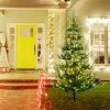 HOMCOM 8 Foot Prelit Artificial Christmas Tree with 1026 Realistic Branches, Warm White LED lights, Auto Open, Green -Northlight Christmas Store GUEST d15eda1d 09f2 4834 bbeb a6f733a8c242