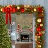 National Tree Company 9 ft. Decorative Collection Cozy Christmas Garland with Red and Clear Lights -Northlight Christmas Store GUEST d1620f69 a032 47d2 969a 638a65c8afab
