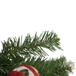 Northlight 24" Unlit Red/Silver Cedar and Pine Cone Artificial Christmas Teardrop Swag -Northlight Christmas Store GUEST d16dcf97 c143 4040 bb53 803210904f46