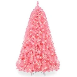 Best Choice Products Pre-Lit Pink Christmas Tree, Artificial Full Holiday Decoration w/ Branch Tips, Incandescent Lights -Northlight Christmas Store GUEST d1773bbe 92bf 4dd5 ba4c 5ee6694dcd49