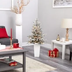 Nearly Natural 44-in Flocked Manchester Spruce Artificial Christmas Tree with 50 Lights and 133 Bendable Branches in White Planter 15 Nearly Natural 44-in Flocked Manchester Spruce Artificial Christmas Tree with 50 Lights and 133 Bendable Branches in White Planter -Northlight Christmas Store GUEST d1e5dc5e eb9c 4031 99bb 7d440adb9cc7