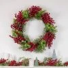 Northlight 5' x 8" Frosted Pine and Red Berry Christmas Garland - Unlit -Northlight Christmas Store GUEST d215b51f 9d85 411c b3d4 84138cfa5b21