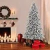 Puleo 7.5ft Pre-lit Artificial Christmas Tree Flocked Full Bradford Fir -Northlight Christmas Store GUEST d23fb651 c899 4de2 8390 fa4b2b76b6cf