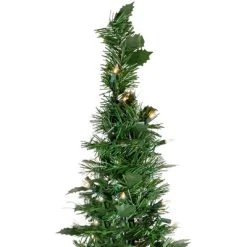 Northlight 6' Prelit Artificial Christmas Tree Slim Holly Leaf Pop-Up - Clear Lights -Northlight Christmas Store GUEST d25b2c9c dc46 4918 ac91 72d78d656352 1