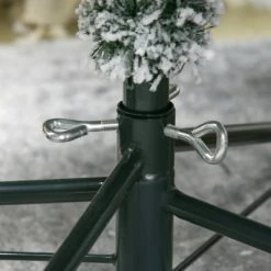 HOMCOM Prelit Artificial Christmas Tree Holiday Decoration with Snow-flocked Branches, Warm White or Colorful LED Lights -Northlight Christmas Store GUEST d2912042 3308 41b8 b6c0 d3aa1c083758