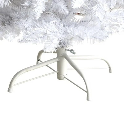 Nearly Natural 4-ft Slim White Artificial Christmas Tree with 100 Warm White LED Lights and 293 Bendable Branches 7 Nearly Natural 4-ft Slim White Artificial Christmas Tree with 100 Warm White LED Lights and 293 Bendable Branches - Image 5