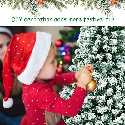 Tangkula Pre-lit Artificial Hinged Christmas Pine Tree Snow Flocked Decoration Tree 8 Tangkula Pre-lit Artificial Hinged Christmas Pine Tree Snow Flocked Decoration Tree - Image 6