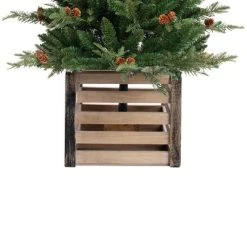Haute Decor 4ft Pre-Lit Asheville Fir Potted Artificial Christmas Tree - Haute Décor