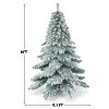 Costway 6Ft Snow Flocked Artificial Christmas Tree PVC Hinged Alaskan Pine Tree Holiday -Northlight Christmas Store GUEST d34e2cac 8c9f 47ca 9c18 85891f316997