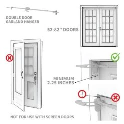 Northlight Adjustable Christmas Garland Hanger for Double Door Frames -Northlight Christmas Store GUEST d35ff2ae a78b 4f8d b21b 608ab70b54e0
