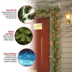 National Tree Company Pre-Lit Artificial Christmas Garland, Green, Evergreen, Multicolor Lights, Plug In, Christmas Collection, 9 Feet 9 National Tree Company Pre-Lit Artificial Christmas Garland, Green, Evergreen, Multicolor Lights, Plug In, Christmas Collection, 9 Feet -Northlight Christmas Store GUEST d45668e8 3447 4b45 ae51 065a1a0b5565