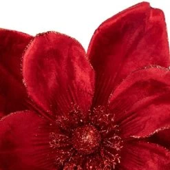 Northlight 20" Glittered Red Velvet Magnolia Christmas Stem Spray -Northlight Christmas Store GUEST d4f5d262 bce8 4bb3 ab3c 43a7172daaf4