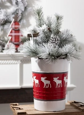 Sullivans Artificial Flocked Pine Stem 28"H Green 4 Sullivans Artificial Flocked Pine Stem 28"H Green - Image 2