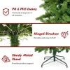 Tangkula Full Artificial Christmas Tree Pre-lit Christmas Tree w/Warm White & Multi-color LED Lights Foldable Metal Stand -Northlight Christmas Store GUEST d571a7a2 6585 4bfa ae6d ef8ae9477865