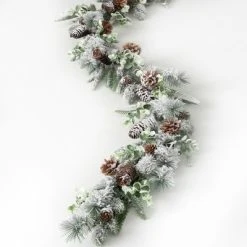 Sullivans 6' Flocked Pine Artificial Garland 72"L Green -Northlight Christmas Store GUEST d606126c 63c0 4c87 ad32 3bf19ad0c99e