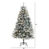 6ft Nearly Natural Pre-Lit LED Flocked Rock Springs Spruce Artificial Christmas Tree Clear Lights -Northlight Christmas Store GUEST d623b855 0f2d 4451 8a10 4830fdcd960f