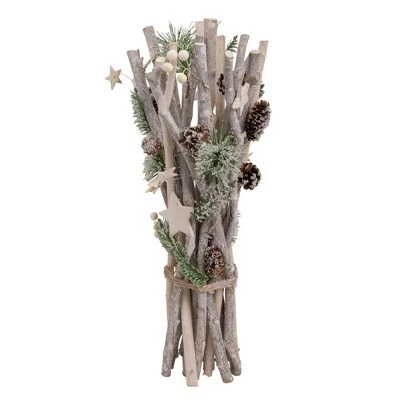 Northlight 18" Natural Branch Bundle with Stars and Berries Christmas Decor 6 Northlight 18" Natural Branch Bundle with Stars and Berries Christmas Decor - Image 4