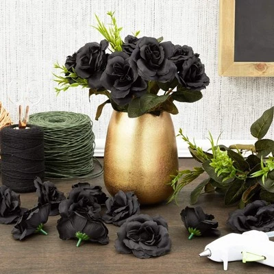 Bright Creations Juvale 50-Pack Artificial Black Roses, Stemless Silk Flowers for Wall Decorations, Wedding Receptions, Faux Bouquets, Spring Decor, 3 Inch 3 Bright Creations Juvale 50-Pack Artificial Black Roses, Stemless Silk Flowers for Wall Decorations, Wedding Receptions, Faux Bouquets, Spring Decor, 3 Inch