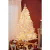 LuxenHome 7ft Pre-Lit LED Artificial White Full Fir Christmas Tree -Northlight Christmas Store GUEST d9356fee a64d 4c46 9240 56aacc897f89