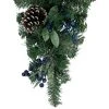 Northlight 28" Mixed Pine and Blueberries Artificial Christmas Teardrop Swag - Unlit -Northlight Christmas Store GUEST d987bfe6 7811 4579 a205 c395fcb5f6ae