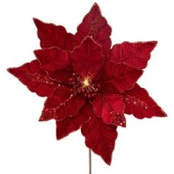 Northlight 20" Lighted Red Velvet Poinsettia Christmas Stem Spray 7 Northlight 20" Lighted Red Velvet Poinsettia Christmas Stem Spray -Northlight Christmas Store GUEST d9b7b24a bc2d 4d33 984b 02171efb0d87